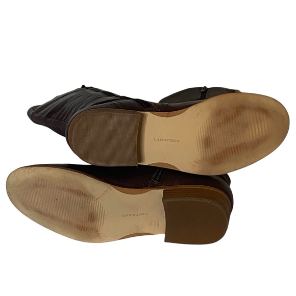 Lands’ End Brown Leather Women’s Riding Boots - Like New - Size 8 - Picture 9 of 9